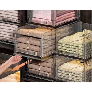 쌓아쓰는서랍 옷정리 중형 쌓아쓰는 적층 투명 S 서랍 다용도 슬라이딩 수납함