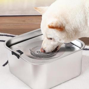 물흘림방지 분리형 스텐 반려동물 물그릇 강아지물통