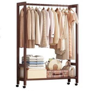 이동식 행거 원목 일자 옷걸이 우드 드레스룸 라탄 침실