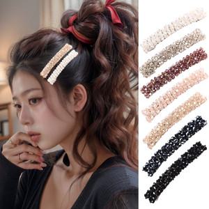 엔비 비즈 헤어핀 옆머리 크리스탈 자동핀 헤어 보석 큐빅