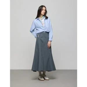 [듀엘](신세계 사우스시티)[신세계 단독] 머메이드 피그먼트 데님 스커트 D252MSD233