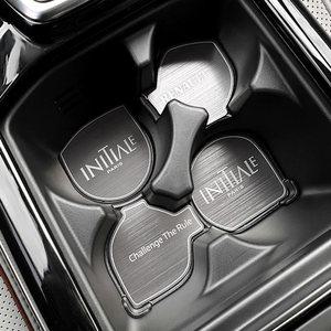 더뉴QM6 메탈 차량용 컵홀더 플레이트 도어캐치 손잡이 패드 커버