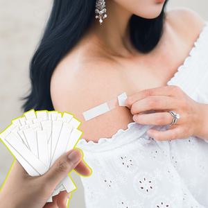 노출 50매 방지옷 고정 접착 양면 테이프 오프 숄더 드레스 속옷 방수 파인