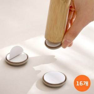 잘밀리는 슬라이딩 가구 패드 의자 소음방지 층간소음 방지 가구보호 쿠션 16개/SET