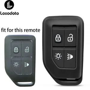 차키케이스 실리콘 원격 키 커버 자동차 케이스 체인 볼보 FH16 카고 555 FM 4 버튼 액세서리