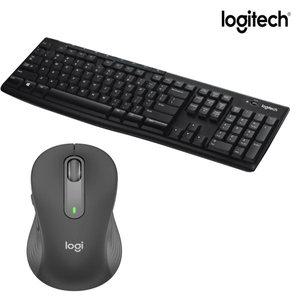 로지텍코리아 M650 + K270 무선 키보드마우스세트 키스킨 포함