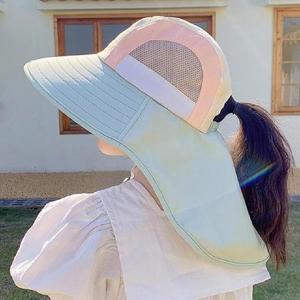 여름 수영장 모자 챙이긴 패션 햇빛차단 플랩캡