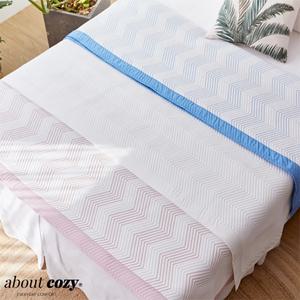 [퀸 1+1] 어바웃코지 썸머웨이브 3중직 냉감쿨패드 (완벽더블 2장)