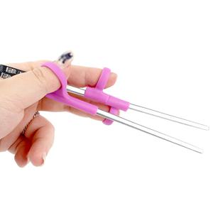 젓가락 보조 교정 고무 실리콘 링 올바른 젓가락질 연습 오른손 왼손 겸용