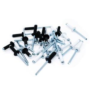 4.8 백색 X 16MM 까만 알루미늄 금속 팝 리벳 블라인드 50PCS