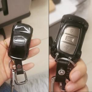 파비스  현대 투싼 원격 스마트 키 케이스 커버 체인 자동차 모양 모델 크레타 Ix25 I10 엘란트라 소나타 3