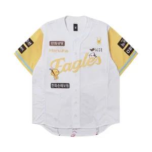[정품] 한화 이글스 x 꿈돌이 25 어센틱 유니폼 엘로우 (논 마킹 버전) Hanwha Eagles KUMDORI Authentic U