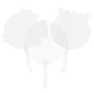 투명 부채 PVC) 만들기 그리기 부채 투명부채 부채만들기 그리기부채