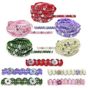 스판 스팽클 리본끈 장식 포장끈 만들기재료-  5개입) 리본공예 스판끈 포장리본끈 리본끈