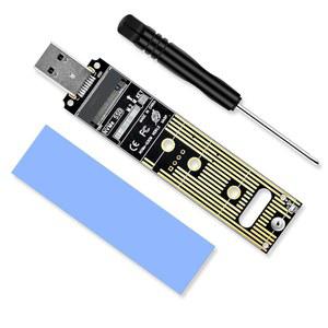 ELUTENG NVME to USB 어댑터 3.1 Gen 2 M.2 NVMe SSD 컨버터 10Gbps PCIe 기반 M 키 하드 드라이브 리더 최대 4TB 지원 UASP 2280 2260 2242 2230 (M.2 전용)