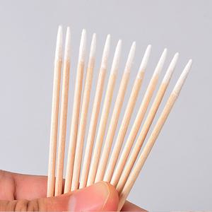 네일면봉 100개입 네일 정밀면봉 큐티클케어 반영구화장 뽀족 면병 속눈썹