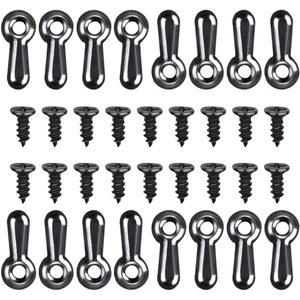 160개의 나사, 회전 버튼 고정 장치, 검은색 프레임 하드웨어, 사진, 공예품, 포스터를 위한 걸이형 행거가 포함된 160피스 금속 액자 세트