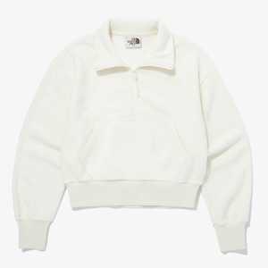 노스페이스 티 셔츠 화이트라벨 여성 테리 하프 집 스?셔츠 Q30K 룩 여자 편한 운동 일상 골프 여행 용