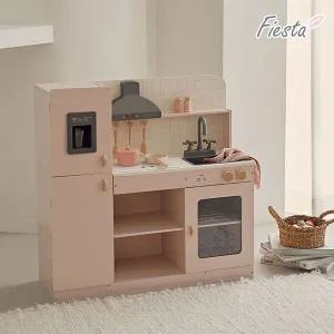 [보리보리/피에스타]피에스타 우드 주방놀이 비스트로 핑크