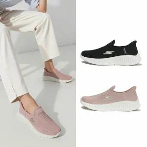 스케쳐스 운동화 고워크 나우 여성 슬립온 모브/블랙 2종택1