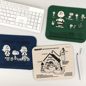 피너츠 스누피 75주년 귀여운 캐릭터 마우스 패드 컴퓨터 휴대용 노트북 마우스 패드
