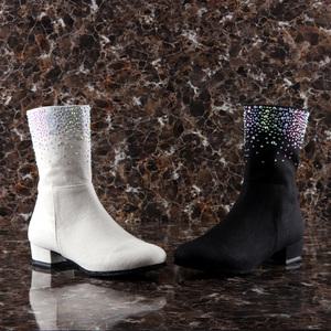 슈띠끄 고급 수제 여성 댄스화 보석 마부츠 댄스 부츠 구두 신발 슈즈 수제화 스포츠 라인 라틴 재즈 탱고 모던 줌바 맞춤 사교 방송 공연 무대 스몰 빅 사이즈 SWD1301