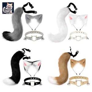 고양이 코스프레 꼬리 여우 파티 코스튬 할로윈 세트 졸업사진