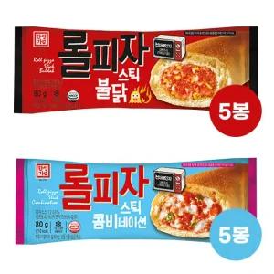 한성기업 롤피자 불닭 80g 5개+콤비네이션 80g 5개