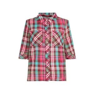 [크로커다일레이디]여름 체크셔츠 블라우스 스탠다드핏 CLEMBL208_KJ