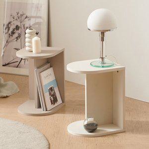 [힘찬리빙]블리 라운드 침대 협탁 사이드테이블 침대 옆 보조 선반 인테리어 협탁