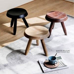 까시나스툴 타 원형 카페 엔틱 미니 인테리어 월넛 신장 소품 높이 식물받침
