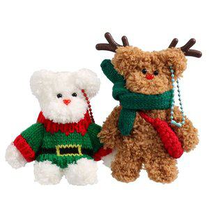 [펠트친구]산타와 루돌프 모루인형 만들기 / 털 철사 인형 키링 DIY 크리스마스 겨울