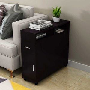 쇼파옆 수납장 서랍장 거실 미니수납장 테이블 가로 흰색 원목 폭20CM 서랍 모듈 슬림