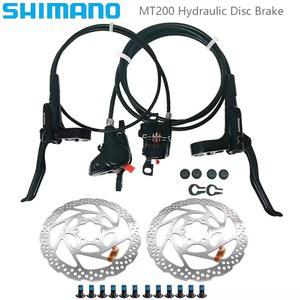 자전거 뒷 브레이크 시마노 MT200 유압 로터 좌측 전방 우측 후방 디스크 MTB 부품 RT56 160/180MM