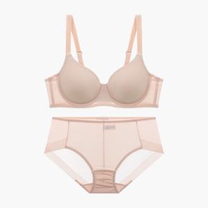 비비안 빅사이즈 브라 팬티 세트 메쉬 풀컵 와이어 여성 속옷 C D E 컵 PBR7171S