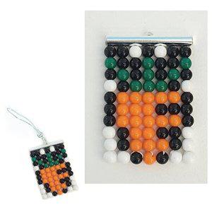 [셀러허브 1]꼬메빔보 만들기diy 비즈 키발 가방고리 열쇠고리 DIY (C04 당근)