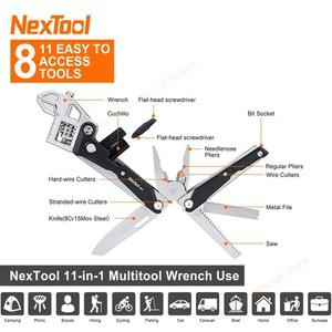 NexTool Multitool 렌치 W4 11-In-1 조정  펜치 접이식 칼 손  스크루 드라이버 목재 톱 작업