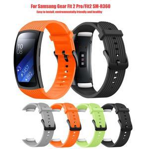 Samsung Gear Fit 2 Pro용 18mm 실리콘 스트랩 SM-R360 스마트워치 교체
