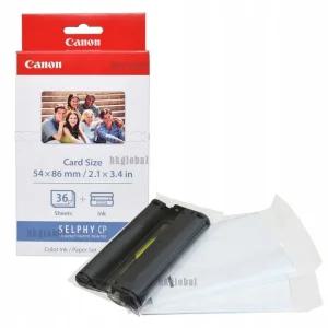 캐논 CANNON 셀피 SELPHY CP1500 KC-36IP 카트리지1개 (인화지 36매) 신용카드 Credit Card 사이즈