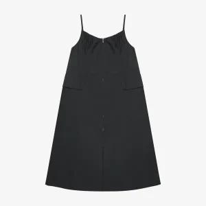 [롯데백화점]베스띠벨리 넥 셔링 스트링 롱 원피스 BKOAF7505