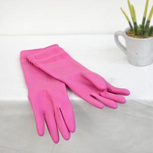 태화 고무장갑 꽃밴 (L) 핑크 설거지 청소용 미끄럼방지 주방 장갑