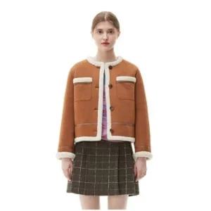 플라스틱아일랜드 스웨이드 숏 무스탕 자켓 PP4MJ081 국내매장판 1506397