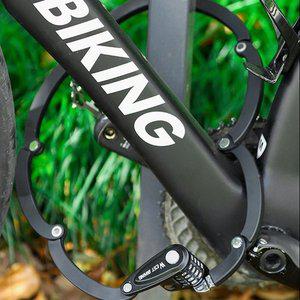 고품질 자전거 잠금장치 번호키 관절락 킥보드자물쇠 오토바이열쇠자물쇠 오토바이도난방지 (WFHXSAB)