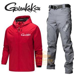 남성용 방수 낚시 재킷, 야외 스포츠 바지 의류, 하이킹 투피스 세트