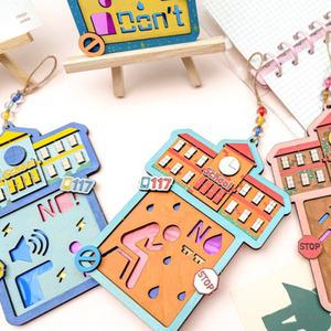 학교폭력 픽토그램 입체 우드 썬캐쳐 (4종 택1)