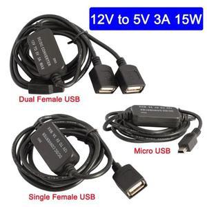 DC-DC 스텝 다운 벅 컨버터 전원 공급 장치 출력 어댑터 모듈, 미니 USB 마이크로 저열 보호, 12V ~ 5V 3A,