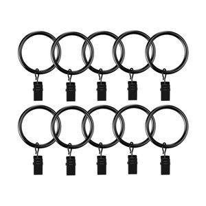 논슬립 커튼링 집게 세트 3.5cm 블랙