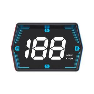 속도 MPH KMH 자동차 HUD GPS 속도계 속도계 거리계 디스플레이 디지털 과속 속도계 GPS 경보 HD LED 주행 나침반