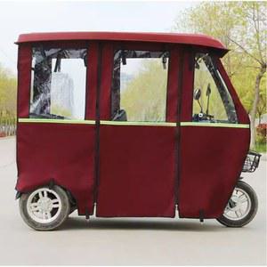 전동카트 덮개 방풍 가림막 방수 야외 바람막이 사륜차 140x70빨강 세발 캐노피 빨강