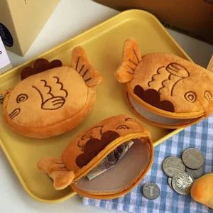 붕어빵지갑 동전지갑 해외 여행 코인 키링 일본 미니 지갑 파우치 엔화 유럽 여행용